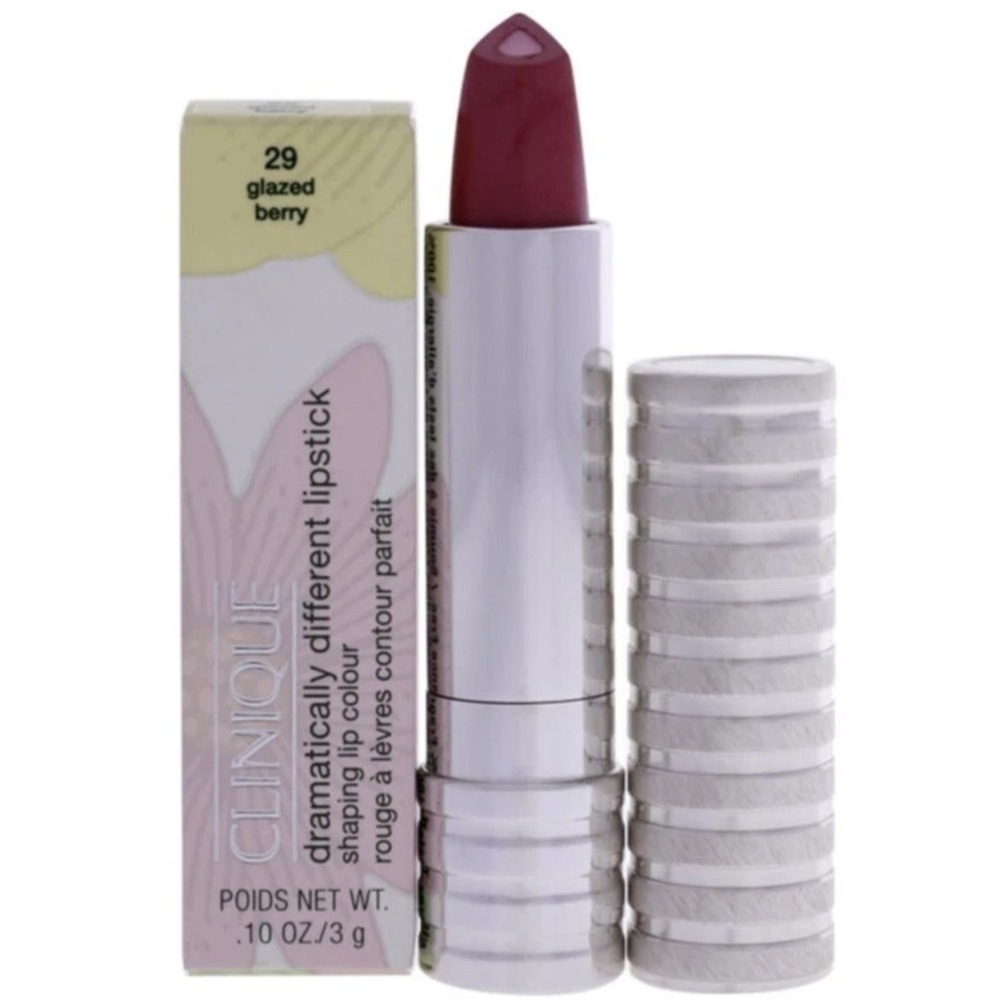 Full Size Clinique Dramatically Different Lipstick .10 oz Glazed Berry 29 Colour